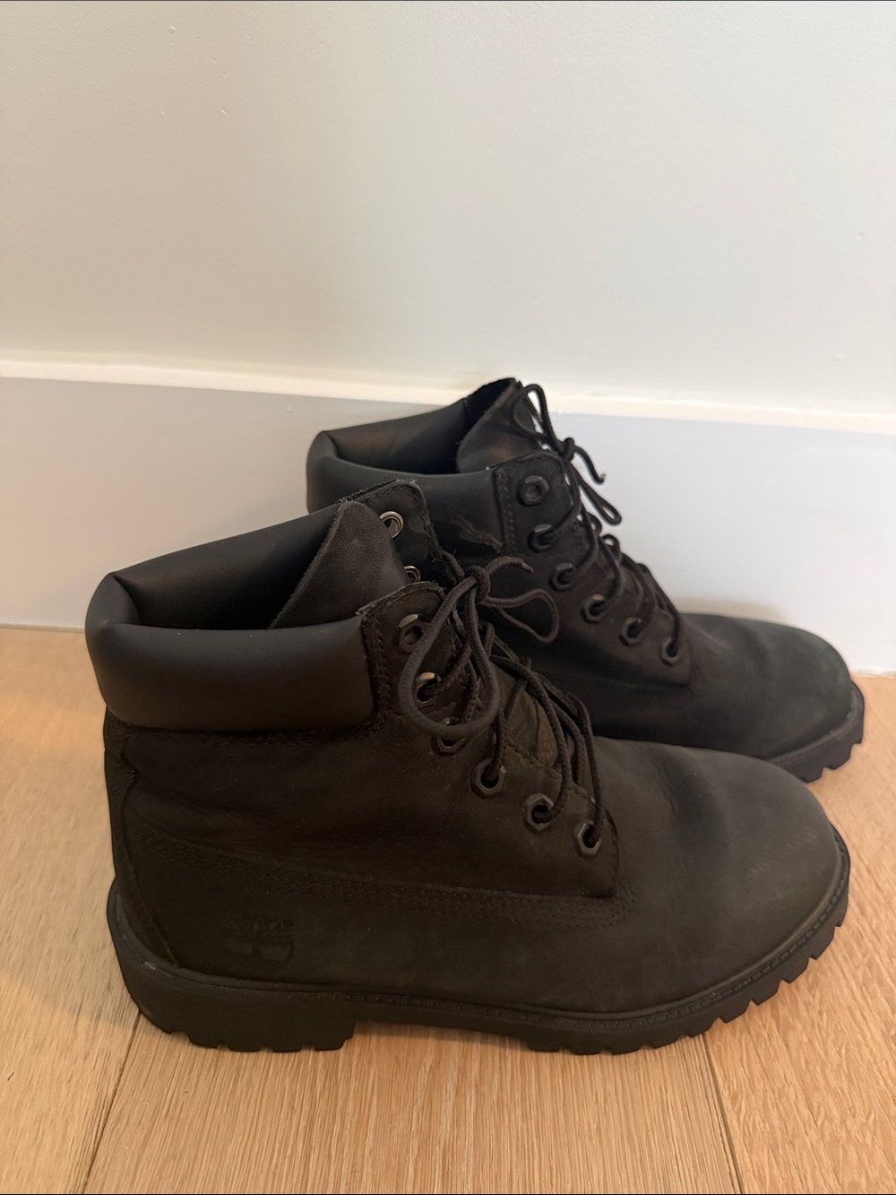 Timberland Men's Black Lace-Up Waterproof Work Boots